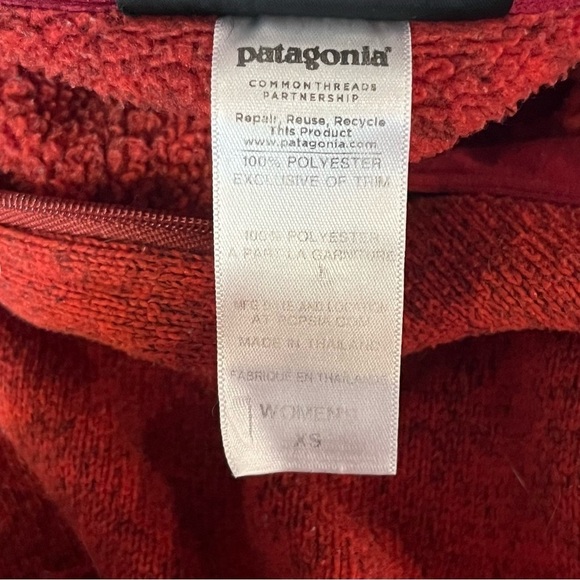 Patagonia Better Sweater Red Brick 1/4 Zip Pullover XS - Picture 7 of 10